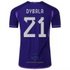 Maglia ufficiale Argentina DYBALA 21 Trasferta Mondiali 2022 per Uomo